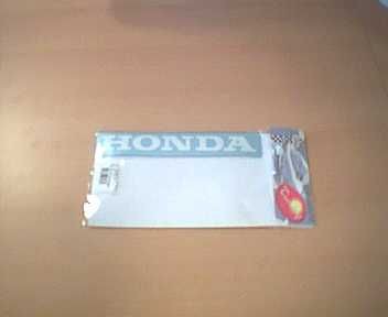 woord Honda wit 22cm